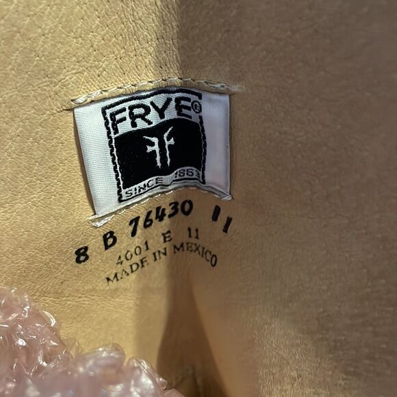 Frye Melissa Brown Low Heel Back Zip Knee High Boots - Picture 9 of 13